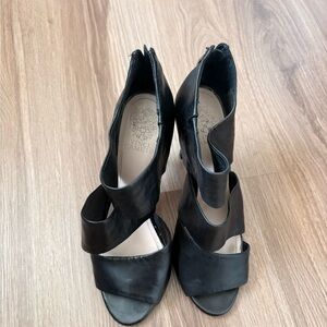 Vince Camuto Black Women's Open Toe Heels